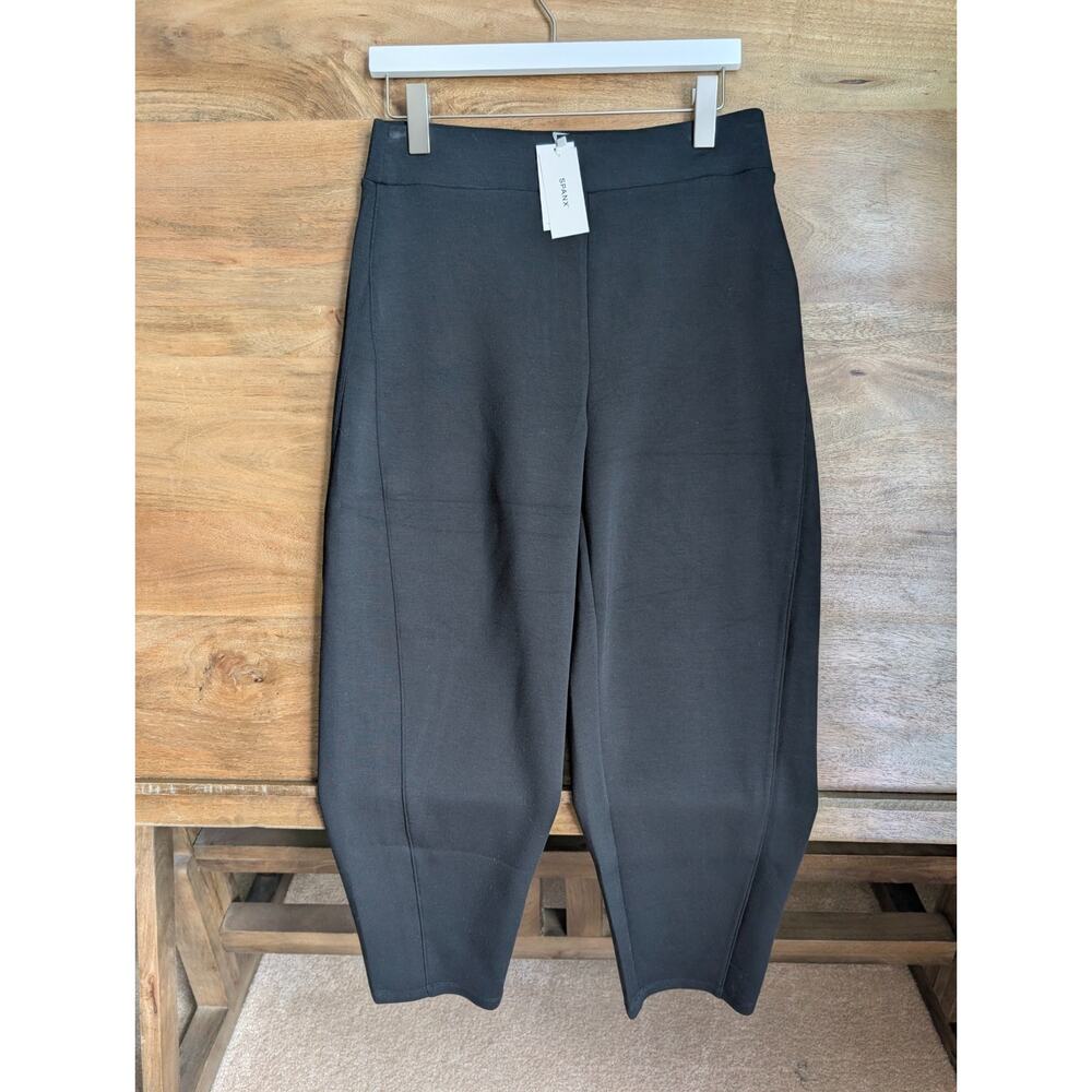 NWT Spanx AirEssentials Barrel Leg Pants Womens Medium Very Black Pull On